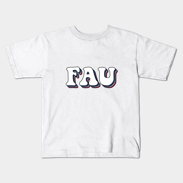 fau lettering Kids T-Shirt by Rpadnis